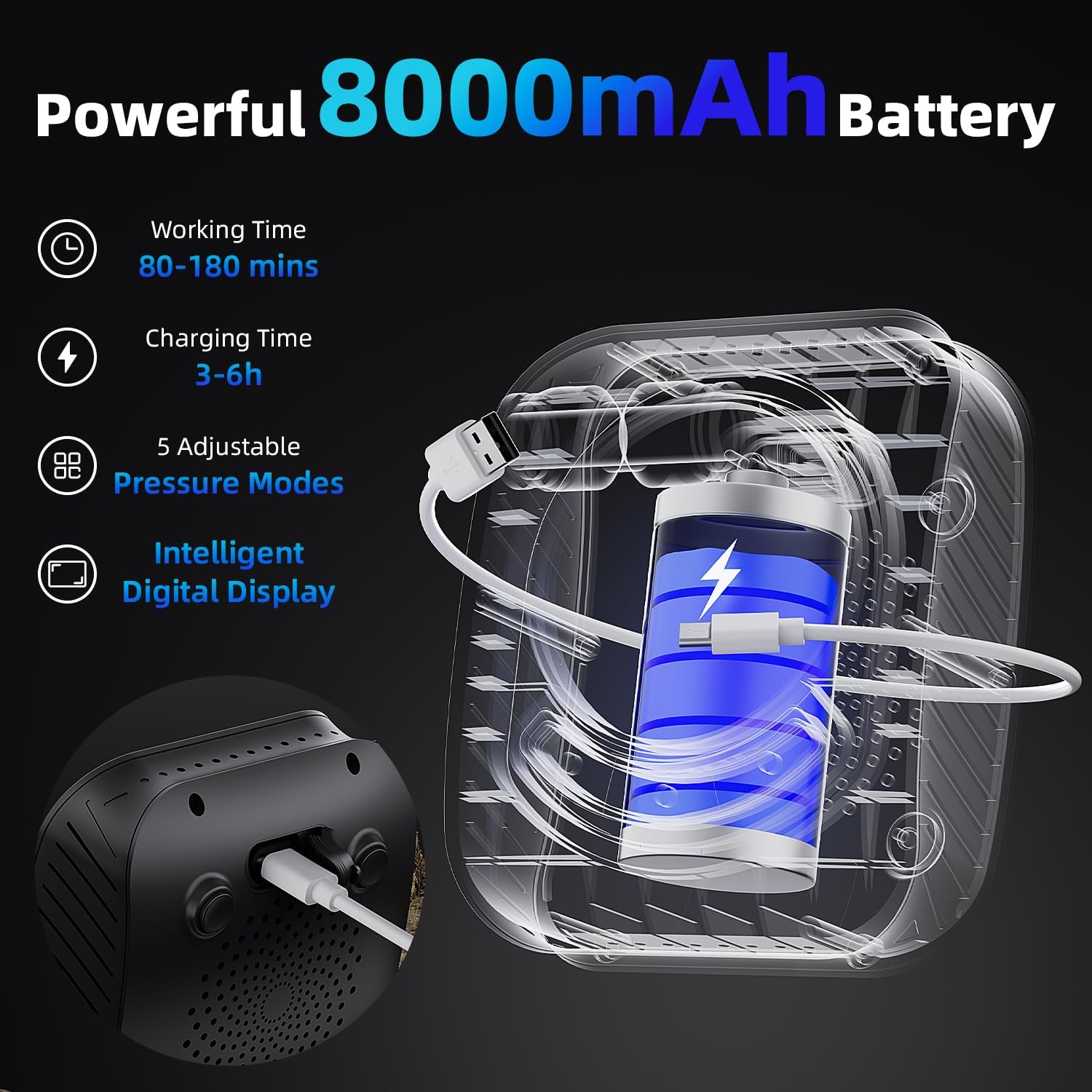 Moriko Portable Shower for Camping, 8000mAh Rechargeable Camping Shower Pump, 5 Shower Modes & IPX8 Waterproof, 5 Gallons Foldable Bucket, Outdoor Shower for Hiking, Travel, Car, Pet, Beach, RV, Boat Moriko Portable Shower for Camping, 8000mAh Rechargeable Camping Shower Pump, 5 Shower Modes & IPX8 Waterproof, 5 Gallons Foldable Bucket, Outdoor Shower for Hiking, Travel, Car, Pet, Beach, RV, Boat